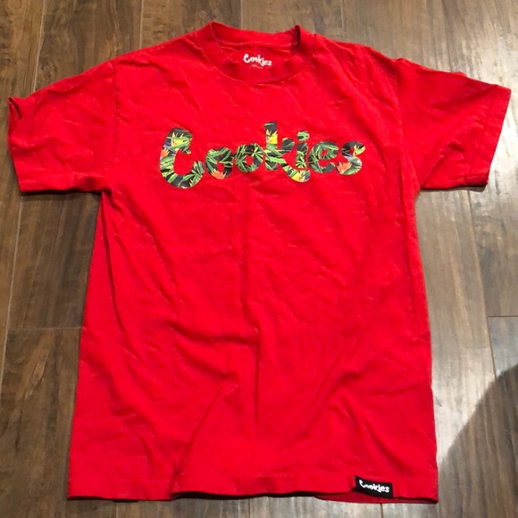 red cookies shirt